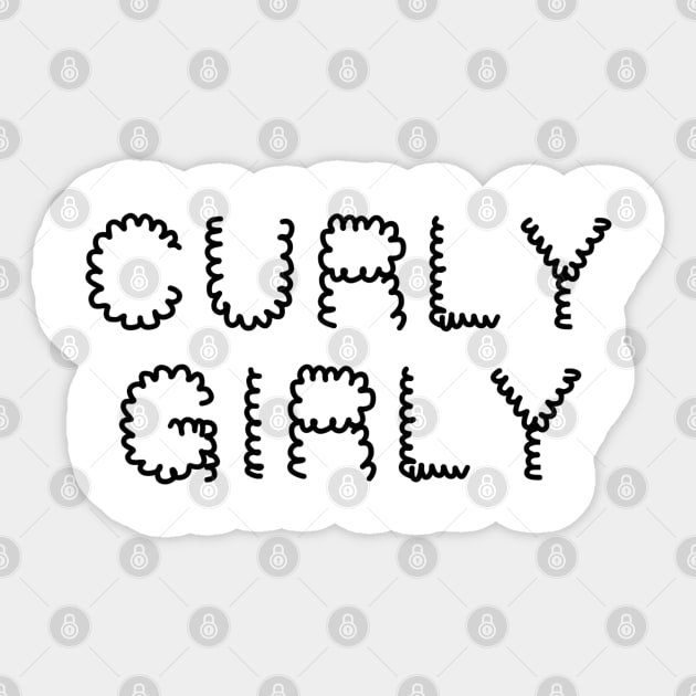 Curly Girly Sticker by Wear a Smile